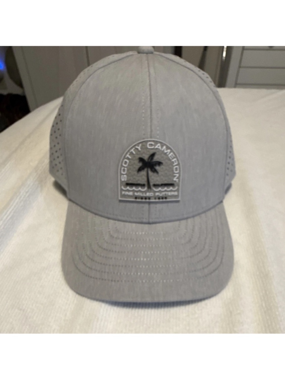 Scotty Cameron Light Gray Palm Tree Logo Golf Hat